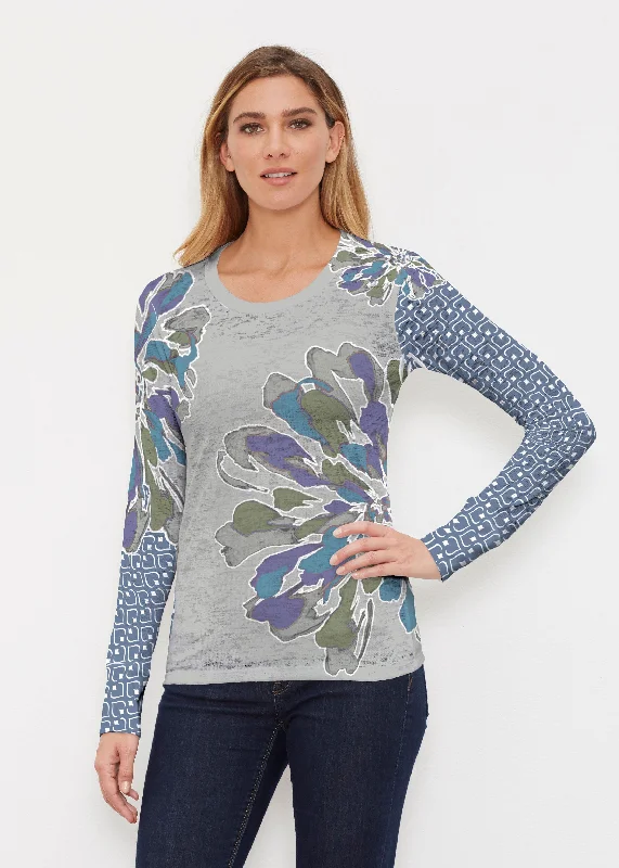 women's tops for those who want to wear pieces that are both comfortable and stylishFanny Grey Mixed (5148) ~ Thermal Long Sleeve Crew Shirt